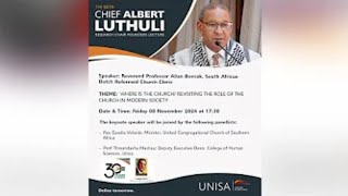 The Sixth Chief Albert Luthuli Research Chair Founders Lecture