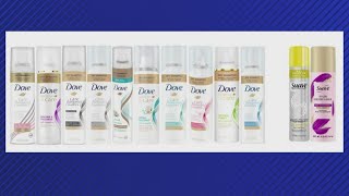 Dry shampoos by Dove, Suave, TRESemmé, others recalled over benzene levels