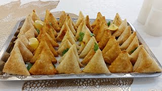 How to Make Chicken Samosa | Sambusa Saudi Style | fried and baked Sambusa Ramadan recipe