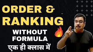 Order and Ranking Reasoning without formula in a Single video