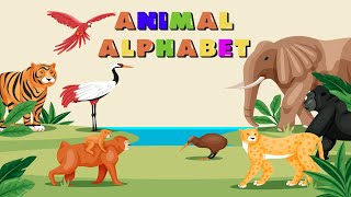 ABC Animals Song 3 for Kids | Alphabet Animals | Learn animals, phonics and the alphabet