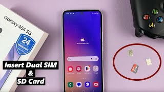 How To Insert SIM and SD Card In Samsung Galaxy A54 5G (Dual SIM)