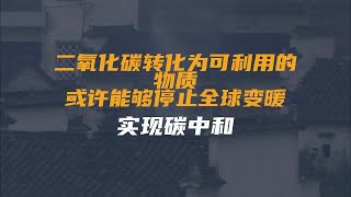 二氧化碳转化为可利用的物质，或许能够停止全球变暖，实现碳中和