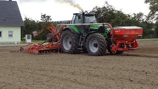 Gerste drillen | Deutz Agrotron x720 \u0026 Deutz Agrotron TTV 630