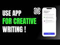 How to Use ChatGPT for Creative Writing 2026 !