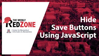REDZone - Hide Save Buttons Using JavaScript
