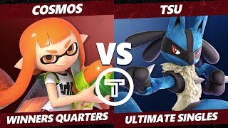 Thunder Smash 3 SSBU - PG Cosmos (Inkling) VS  Tsu (Lucario) Smash Ultimate Winners Quarters