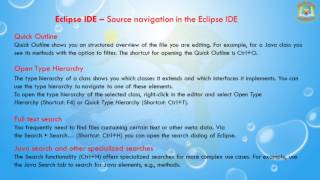 Lesson - 11 : Eclipse IDE - Source navigation in the Eclipse IDE
