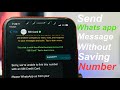 Send Whatsapp Message Without Saving a Number