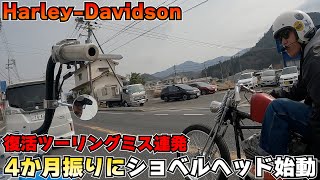 【ハーレー】4か月ぶりにショベルヘッド故障から復活!!納車した時の気持ちを思い出した...