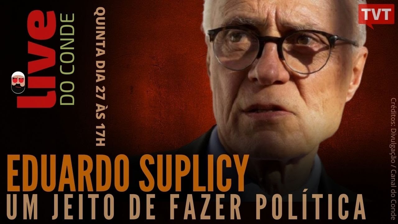 #AOVIVO UM JEITO DE FAZER POLÍTICA | Eduardo Suplicy Na Live Do Conde ...