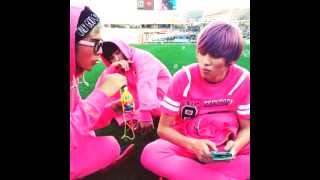 [130903/L.Joe cam] C.A.P and Niel at  Idol Star Athletics Champion (Recording)