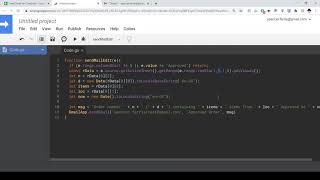 Google Sheets: Send Email When Condition Met
