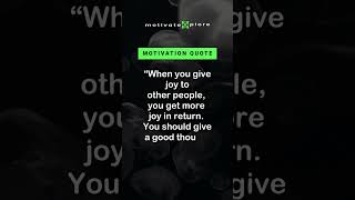 When you give joy to.–Eleanor Roosevelt Motivational Quote #shorts #motivation #inspiration