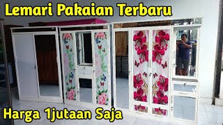 Stok Barang Terbaru ! Lemari Pakaian, Lemari Aluminium, Lemari Besi Pintu Geser, Lemari Sliding