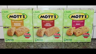 Mott’s Soft Baked Bars: Banana Streusel, Apple Streusel \u0026 Berry Review