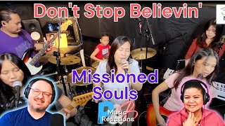 Missioned Souls "Don't Stop Believin" (Journey Cover Video) | Couples Reaction!