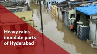 Heavy rains inundate parts of Hyderabad, orange alert for Telangana