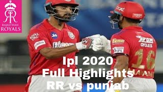 Rajasthan Royals vs Kings Eleven Punjab Highlights match 50, 2020