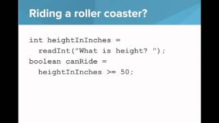 ap java comparison operators