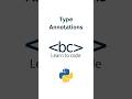 Learn how to use Type Annotations in Python in under 60 Seconds! #code #python #programminglanguage