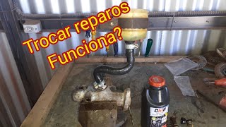 trocando reparos freio do cilindro mestre corcel