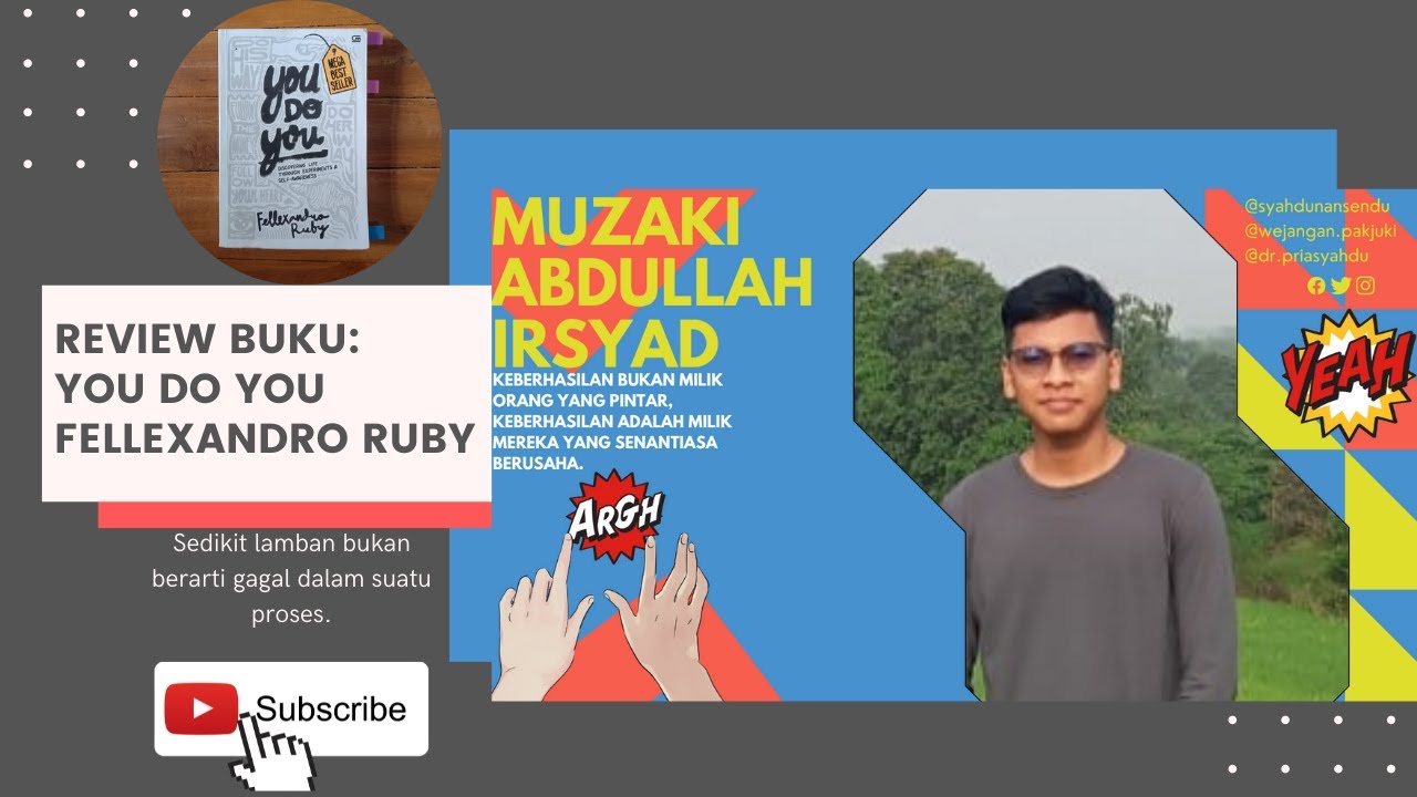 BOOK REVIEW: YOU DO YOU-FELLEXANDRO RUBY | PAK JUKI A.K.A PRIASYAHDU ...