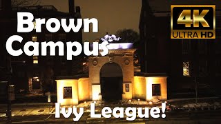 Brown University | 4K Campus Drone Tour at Night