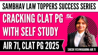 CLAT PG Topper Interview | Interview of AIR 71 CLAT PG 2025 | CLAT PG 2025 Topper | CLAT PG 2026