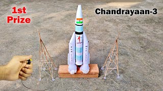 Chandrayaan-3 working model | Chandrayaan project for school | rocket launching science project