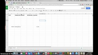 Create A Bank Log Ledger Sheet in Google Sheets