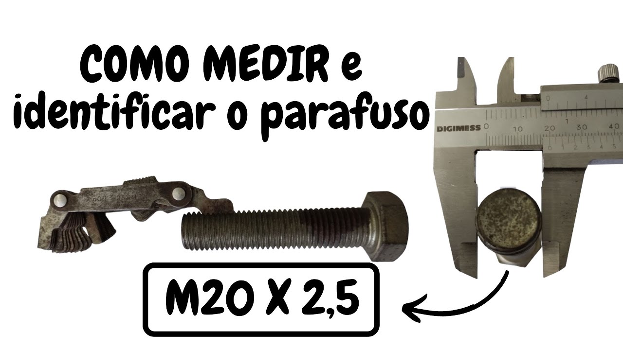 Como Medir E Identificar A Rosca E O Passo Do Parafuso - YouTube