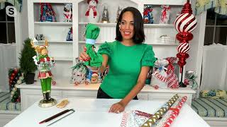 Kringle Express Set of 10 Holiday Gift Wrap Straps on QVC
