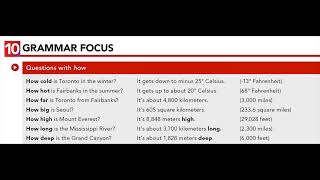 U14.10 GRAMMAR FOCUS: Questions with how