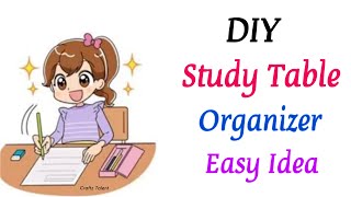 diy desk organizer with paper / paper crafts for school /how to make desk organizer /paper organizer