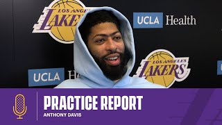Anthony Davis gives an update on his health and discusses the versatility of the team's centers