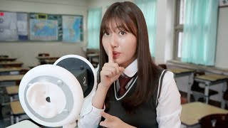 friends'  Ear cleaning at High school [Role play Korean ASMR]