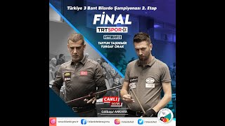 Türkiye 3 Cushion Billiard Championship 2022 | 2. Stage Final | Tayfun Taşdemir - Turgay Orak