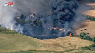 Wildfire threat intensifies across the UK