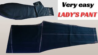 very easy method pant trauser straight pant  cutting \u0026 stitching karna sikhe| बहुत ही आसान विधि