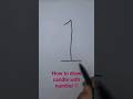 Drawing with number 1 #drawingforkids #kidsvideo #shorts #shortsvideo #viral #kids #drawingtutorial