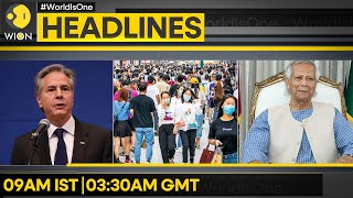 Blinken Heckled Over Gaza Policy | China's Population Falls for Third Year in a Row | WION Headlines