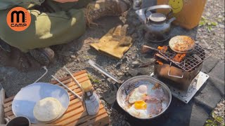 休日は外飯③ 100年前のUSメスキットで朝飯 solocamping