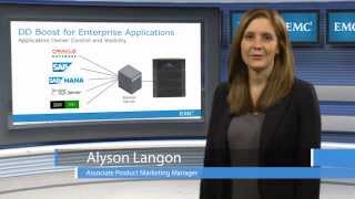 EMC Data Domain Boost for Enterprise Applications