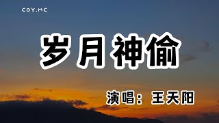 王天陽 － 歲月神偷『能夠握緊的就別放了 能夠擁抱的就別拉扯』【原唱：金玟岐】（動態歌詞/Lyrics Video/無損音質/4k）