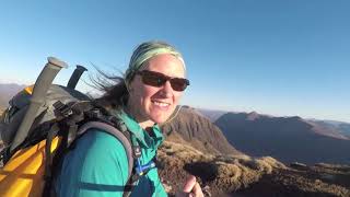 Scrambling on Beinn Alligins Horns