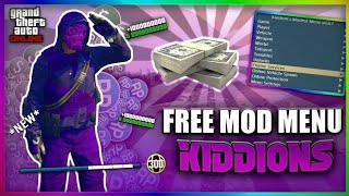 KIDDIONS MOD MENU | gta 5 modest menu | free gta 5 money hack | download free cheat