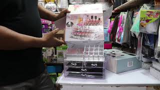 জানুন কসমেটিক অরগেনাইজ বক্সের দাম/Cosmetic Box price.