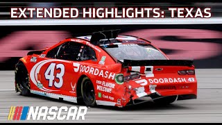 Bubba Wallace \u0026 Matt Kenseth tangle, Kyle Busch gets it done at Texas | Extended Highlights