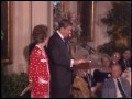 President Reagan with Nancy Reagan Attend the Medal of Arts Luncheon on June 18, 1987